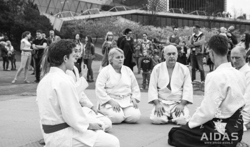 Aikido praktika sakurų parke 2015